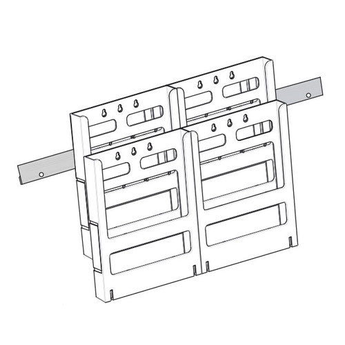 Deflecto Lit-Loc Wall Display A4 x 4