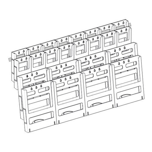Deflecto Lit-Loc Wall Display A4 x 8 and DL x 16