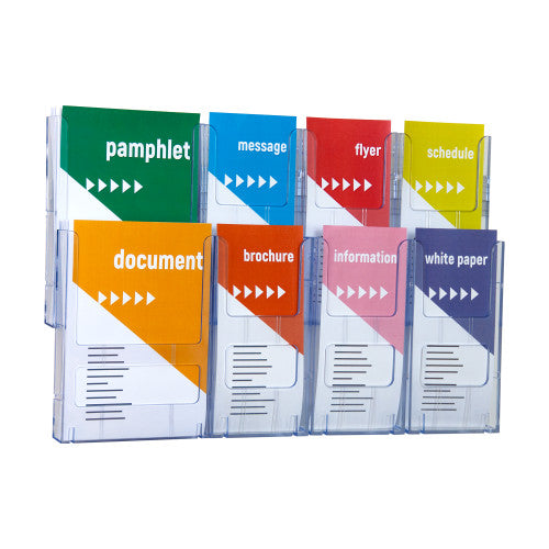 Deflecto Lit-Loc Wall Display A5 and DL