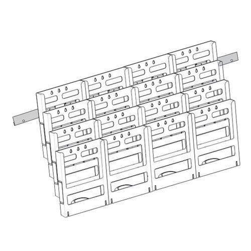 Deflecto Lit-Loc Wall Display A4 x 16