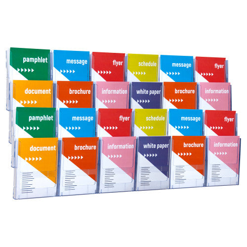 Deflecto Lit-Loc Wall Display A5 x 24