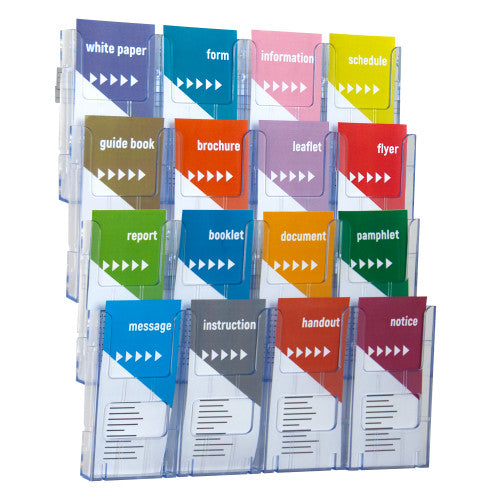 Deflecto Lit-Loc Wall Display DL x 16