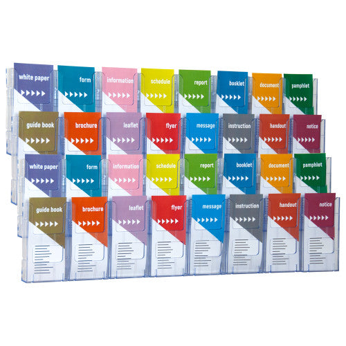 Deflecto Lit-Loc Wall Display DL x 32