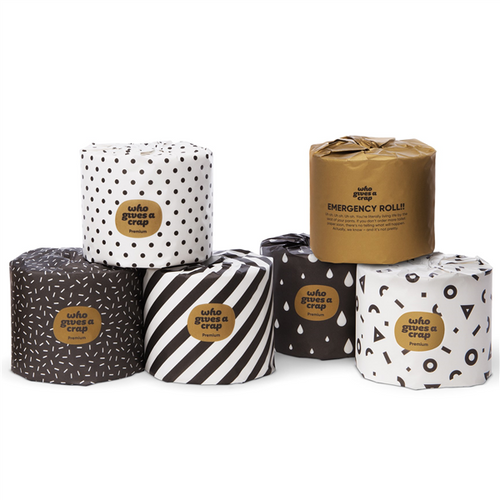 Who Gives a Crap Premium Bamboo 3 Ply Toilet Paper Carton of 48 Rolls