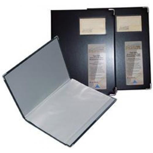 WORKMATE WM243A-10-BLACK DISPLAY BOOK A4 10 PAGE FIXED POCKET BLACK