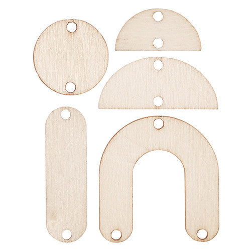 Creative School Supply Wooden Earring Drops Pack of 90