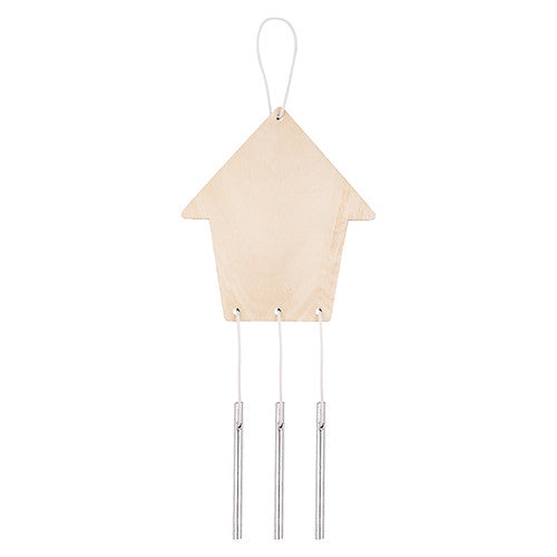 Creative School Supply Wooden Garden Wind Chimes House Pack of 10