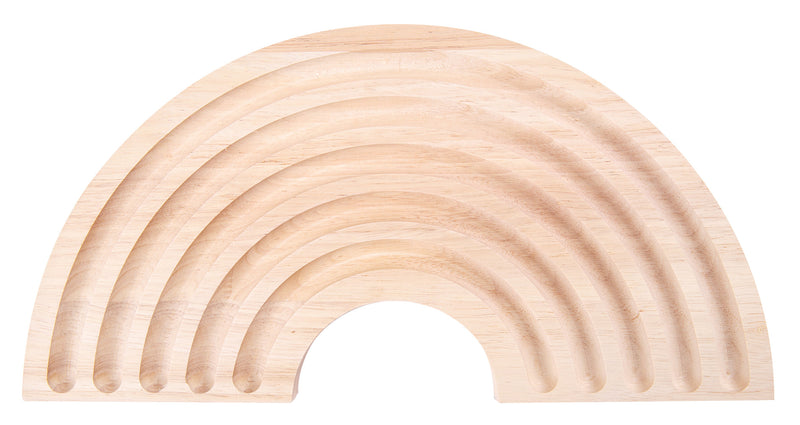 Zart Wooden Rainbow Tray 40 x 20cm Solid Beechwood 8 Grooves-3