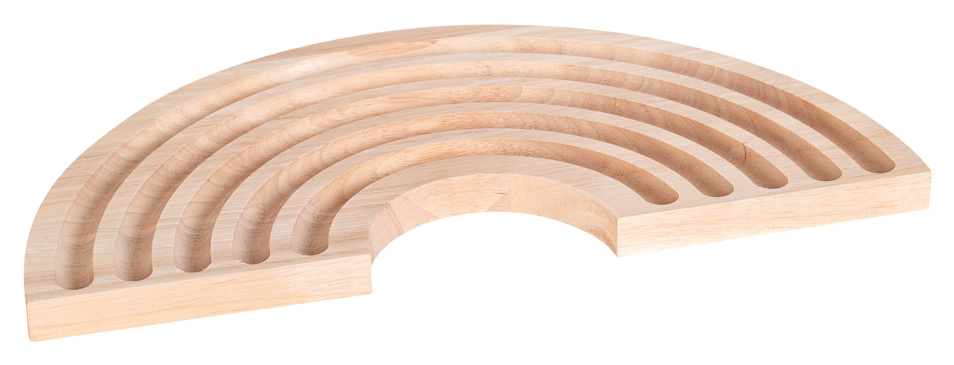 Zart Wooden Rainbow Tray 40 x 20cm Solid Beechwood 8 Grooves-1