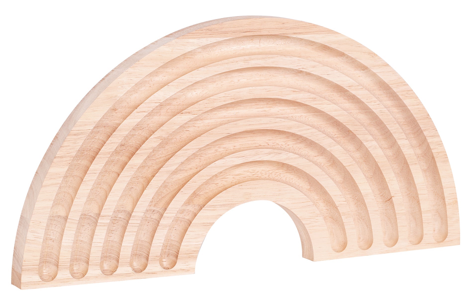 Zart Wooden Rainbow Tray 40 x 20cm Solid Beechwood 8 Grooves-2