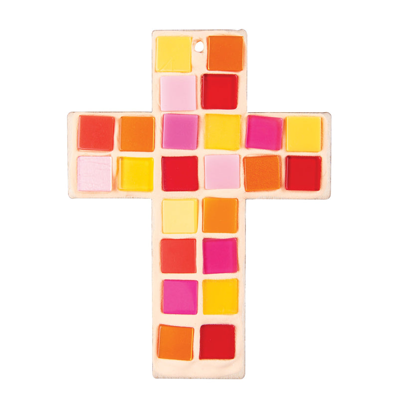 Zart DIY Wooden Cross Decorations Pack of 20 7.5 x 10cm 3mm Plywood-4