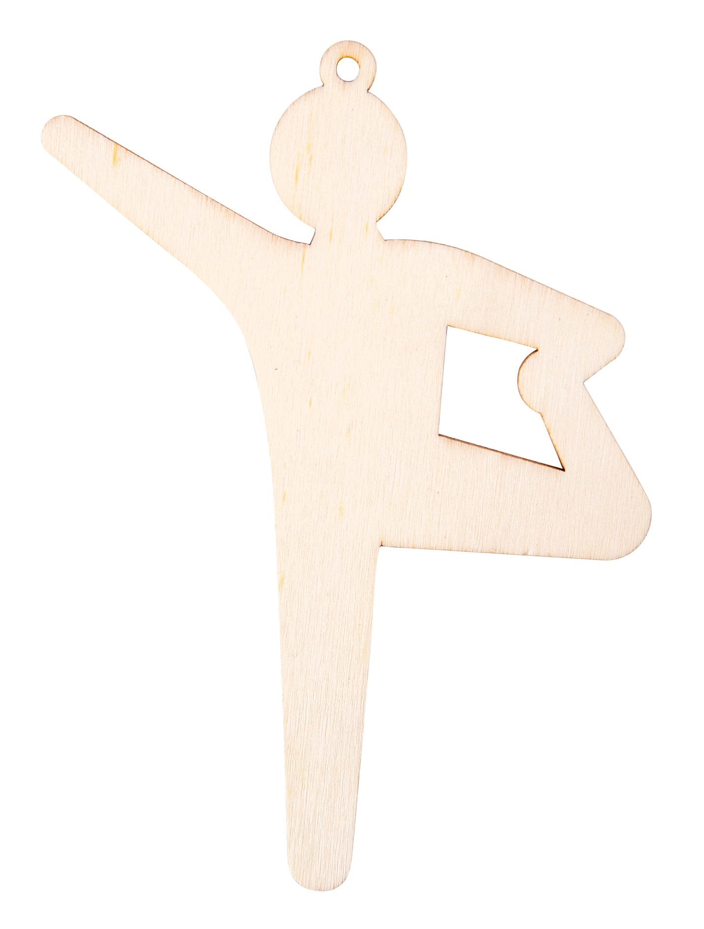 Zart Wooden Active Figures Pack of 24 3mm Plywood 6 Designs with String-4