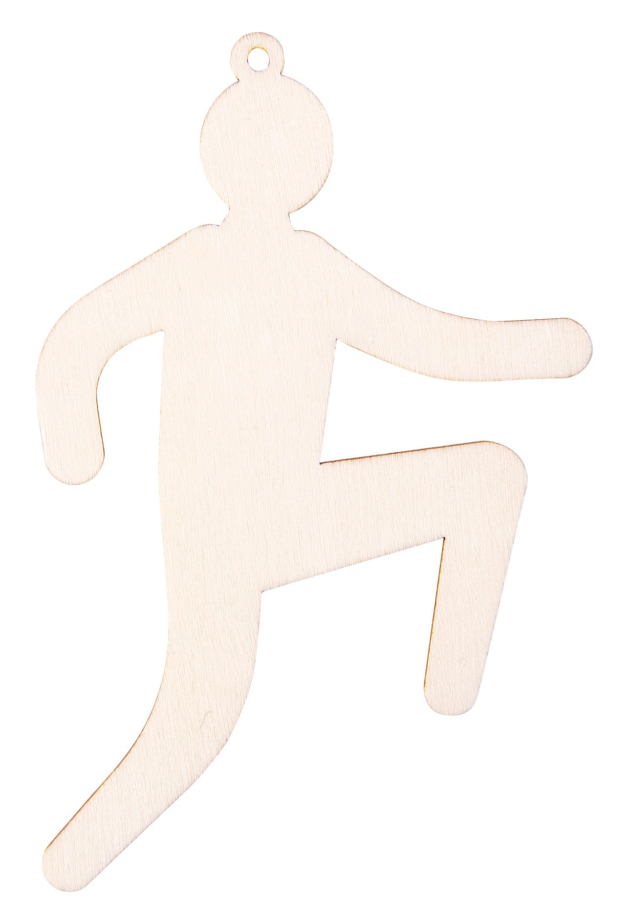 Zart Wooden Active Figures Pack of 24 3mm Plywood 6 Designs with String-5