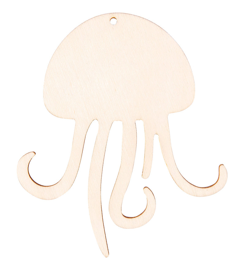 Zart Wooden Australian Sea Creature Shapes Pack of 24 8 Designs 5 to 14cm-5