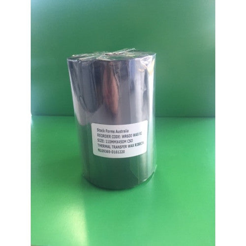 Bala Eco Wax Resin Ribbons Black 110 x 450m Wax Out Each