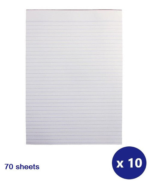 Writer Premium Bond Pad A4 70 Sheet Ruled Double Sided Pack of 10
