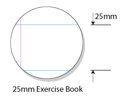 Writer Premium Exercise Book A4 48 Page 25mm Solid Ruled Red Margin Umbrella Cover Pack 20 — bulk pack of 20