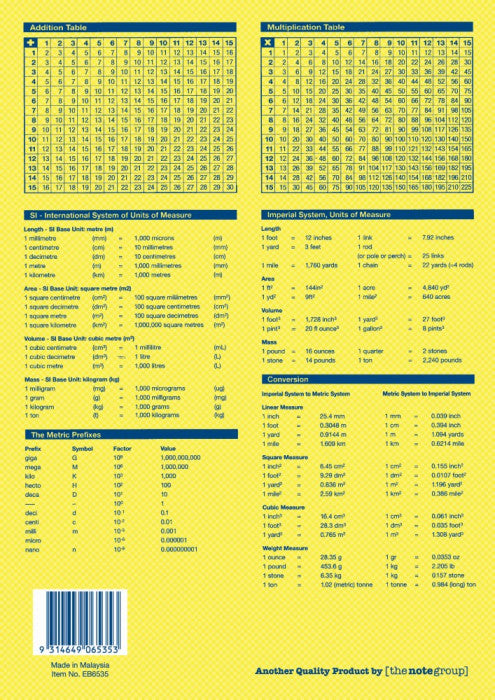 Writer Premium Exercise Book A4 96 Page QLD Year 3 4 Ruled Red Margin Sea Shell Cover Pack 10 — rear view