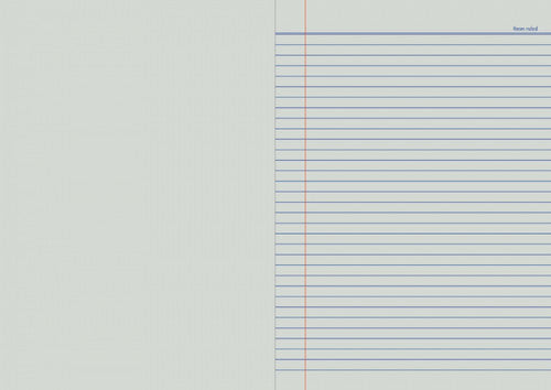 Writer Premium Project Book A4 48 Page Plain Plus 8mm Ruled Red Margin Robot Cover Pack 20 — bulk pack of 20