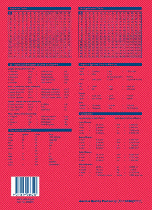 Writer Premium Workbook 330x245mm 64 Page Plain Plus QLD Year 2 Ruled Prawn Cover Pack 10 — open pages showing plain and QLD Year 2 ruled sections