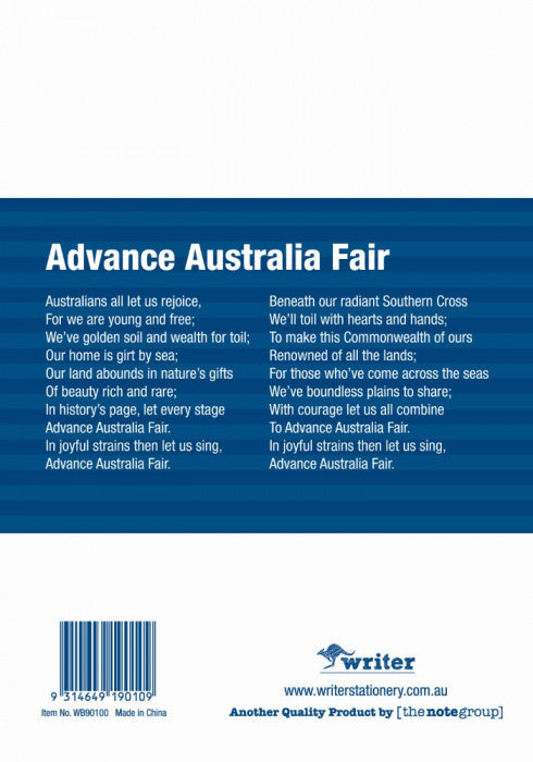 Writer Student Notebook 32 Page Double Ruled 4mm Navy Blue Pack 20