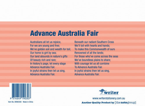 Writer Student Notebook 32 Page Plain Salmon Pack 20