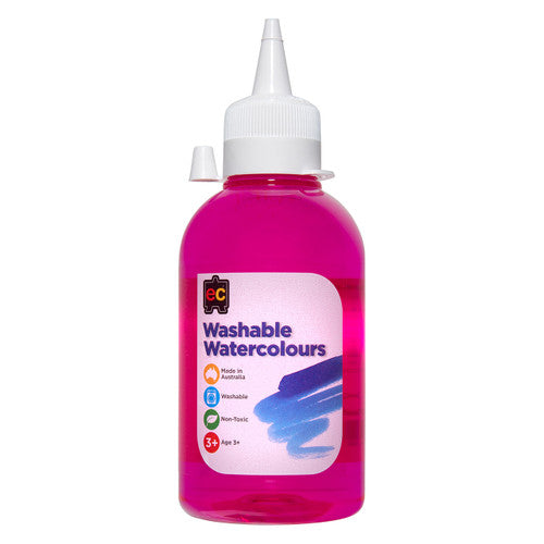 Educational Colours Washable Watercolour 250ml Pink