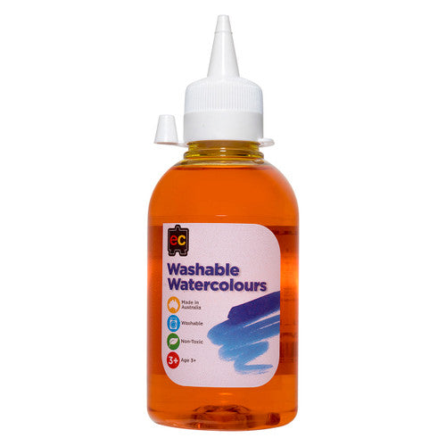 Educational Colours Washable Watercolour 250ml Yellow