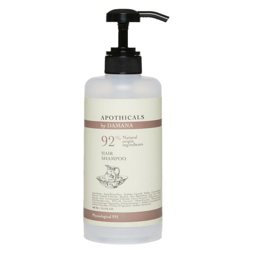 Apothicals Shampoo Ecofill Dispenser, 75mm diameter x 220mm height, vegan hospitality dispenser