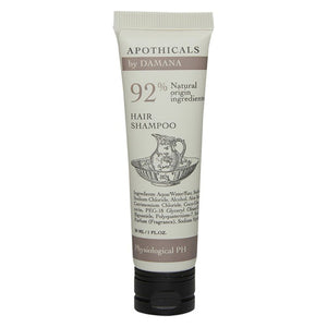 Apothicals vegan shampoo 30ml tube from Weatherdon, carton of 200 units for hotel and hospitality use