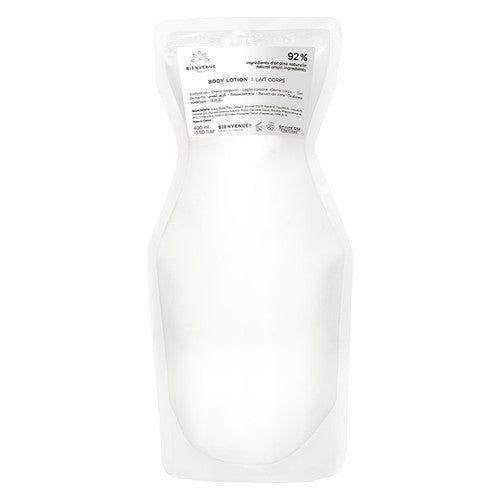 Bienvenue Body Lotion 400ml sealed ecofill pouch, carton of 18, for hotel guest amenity programs