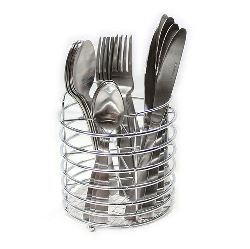 Weatherdon Connoisseur 24 Piece Stainless Steel Cutlery Set with Caddy