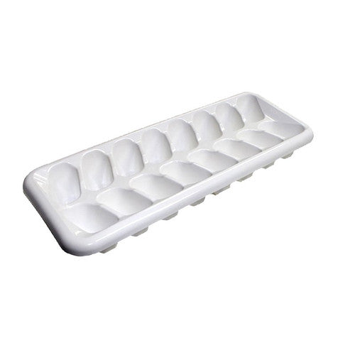 Weatherdon white 16-slot plastic ice cube tray, dishwasher safe, suitable for office and hospitality use