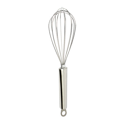Weatherdon 18/0 brushed stainless steel whisk with easy-grip handle, 28x6x6cm, dishwasher safe
