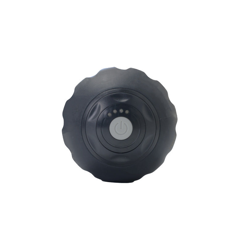 End view of the Wellcare Vibration Peanut showing the power button and indicator dots, on a white background