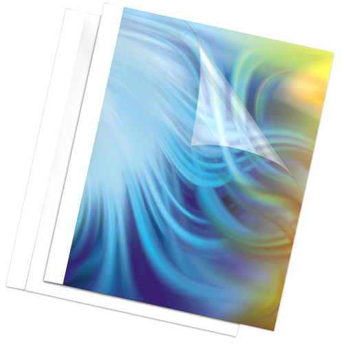 Fellowes Binding Covers Thermal A4 6mm 60 Sheets Gloss Back White
