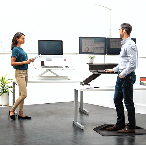 Fellowes Lotus RT Sit Stand Workstation Single White