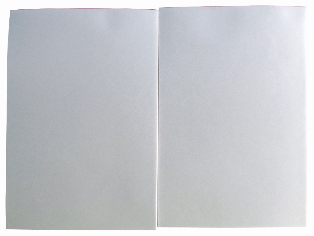 Two blank Writer 6 x 4 inch pads placed side by side, viewed from directly above