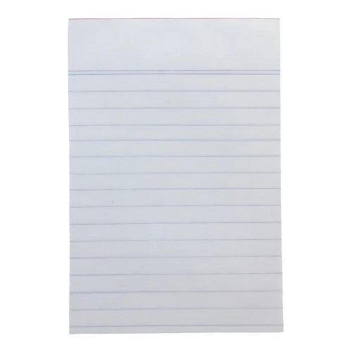 Writer notepad NP1009 6x4 inch showing ruled page interior and compact desk-friendly format