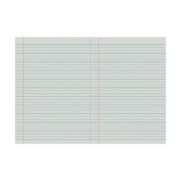 Open Writer Premium EB6517 exercise book with wide 24mm dotted thirds on both pages, dotted guide lines between solid lines and a red margin