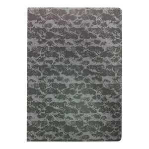 Writer NP9661 large reader cover shown closed, 310 x 220mm, with a black and grey mottled surface and rounded corners
