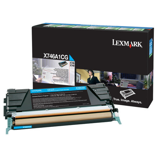 Lexmark X746A1CG Cyan Toner Cartridge 7000 Pages
