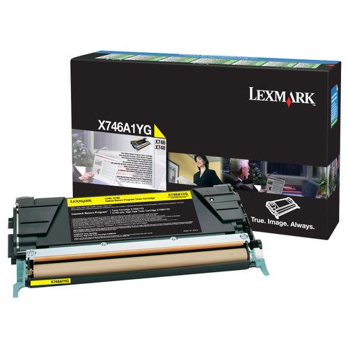 Lexmark X746A1YG Yellow Toner Cartridge 7000 Pages