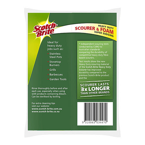 Scotch-Brite Heavy Duty Scourer Sponges Pack of 4