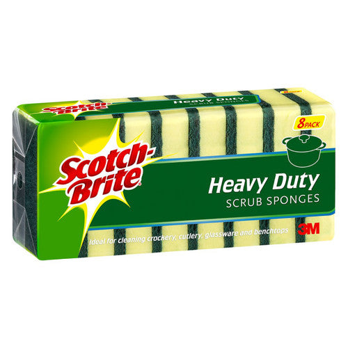 Scotch-Brite Heavy Duty Foam Scrub Sponges Pack of 8