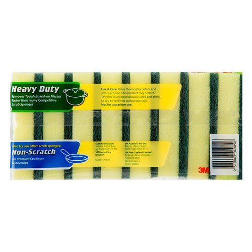 Scotch-Brite Heavy Duty Foam Scrub Sponges Pack of 8