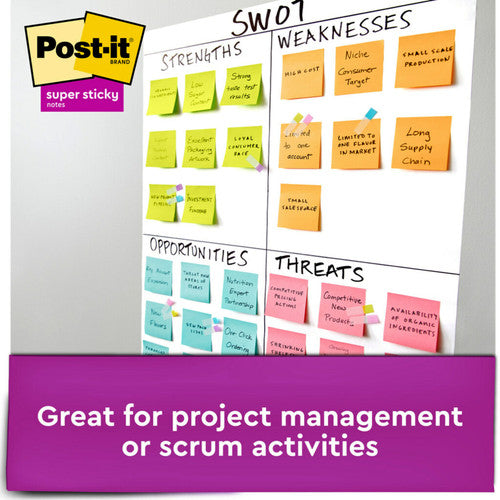 Post-it Super Sticky Notes Miami 76 x 76mm Pack of 24 654-24SSMIA