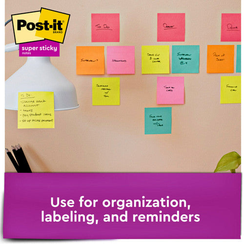 Post-it Super Sticky Notes Miami 76 x 76mm Pack of 24 654-24SSMIA