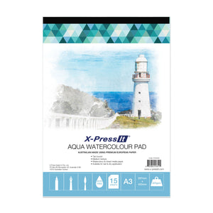 X-Press It Aqua Pad Tab Bound 200gsm A3 pack front