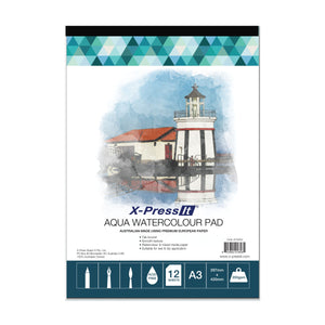 X-Press It Aqua Pad Tab Bound 350gsm A3 pack front